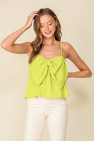 BABY DOLL LIME ADJUSTABLE TANK TOP