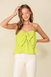 BABY DOLL LIME ADJUSTABLE TANK TOP