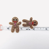 GINGERBREAD MAN POST EARRINGS