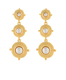 VINTAGE ROUND PEARL EARRINGS