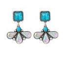TURQUOISE STUD EARRINGS