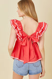 BABY DOLL RUFFLE TOP