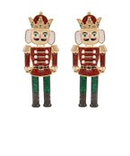 RED  NUTCRACKER EARRINGS