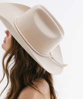 IVORY BOLO HAT BAND