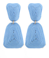 BLUE WRAPPED TER DROP EARRINGS