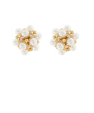 CLUSTER PEARL STUDS