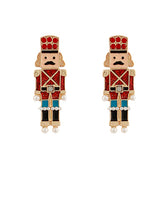 RED NUTCRACKER CHRISTMAS EARRINGS