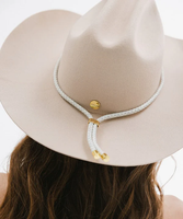 IVORY BOLO HAT BAND