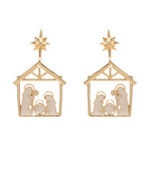 GOLD NATIVITY EARRINGS