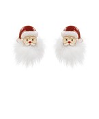 POMPOM RED SANTA  STUD